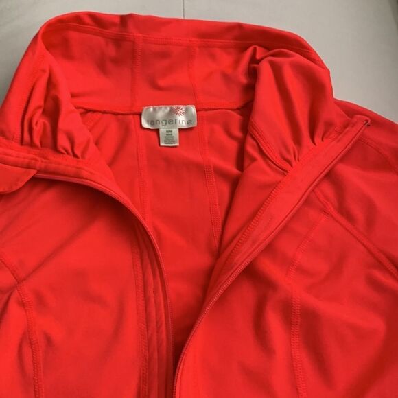 Tangerine Full Zipper Active Wear Jacket Size M - Picture 9 of 12